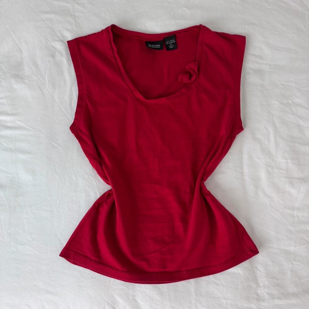 Y2K Red Tee with Bow